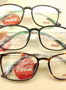 〖贵阳微眼镜〗可口可乐18185平光眼镜韩版潮素颜大黑框近视