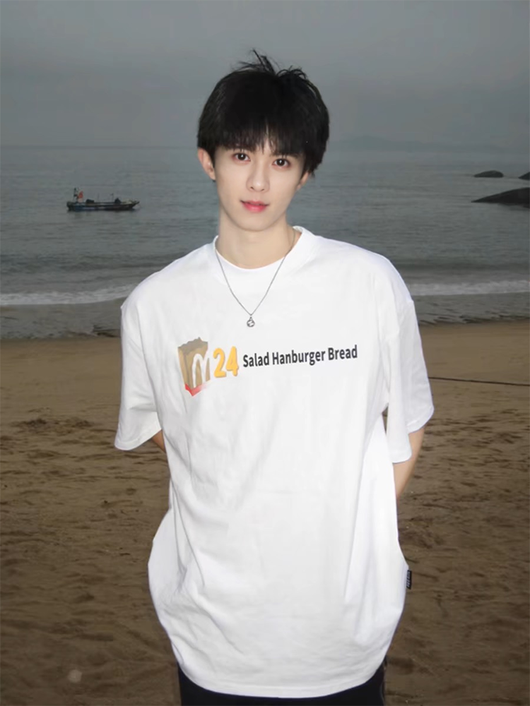 STA国潮美式麦当劳短袖T恤男女