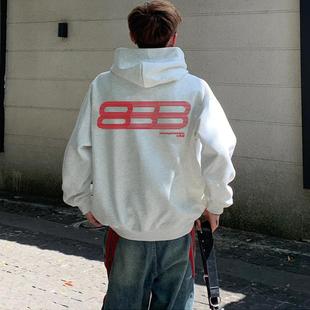 STA国潮美式渐变跑道图形连帽卫衣男女秋冬新款宽松重磅情侣帽衫