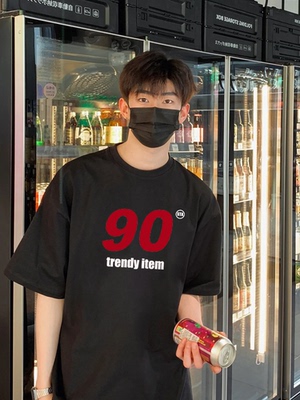 STA国潮美式基础90短袖T恤男女