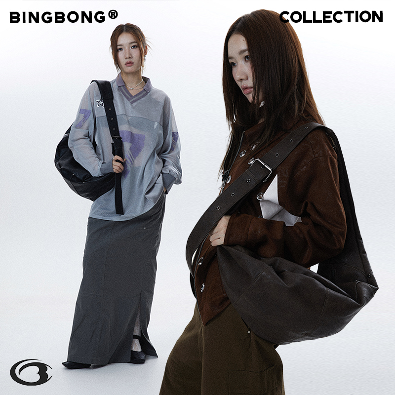 BINGBONG克拉克森复古牛角包