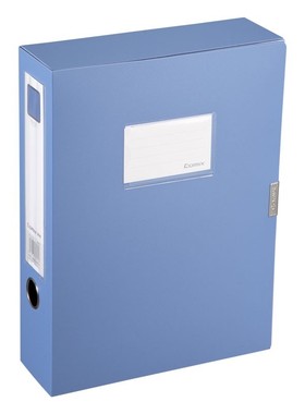 齐心HC-55/75档案盒 75mm资料盒黑色蓝色资料夹55mm盒子A4文件盒