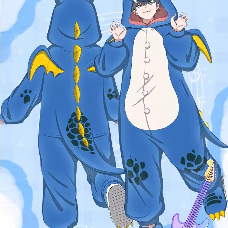 动漫周边珊瑚绒加厚连体睡衣