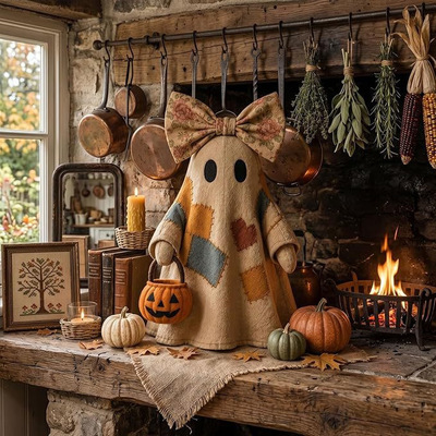 HalloweenDecor拼布鬼魂万圣节