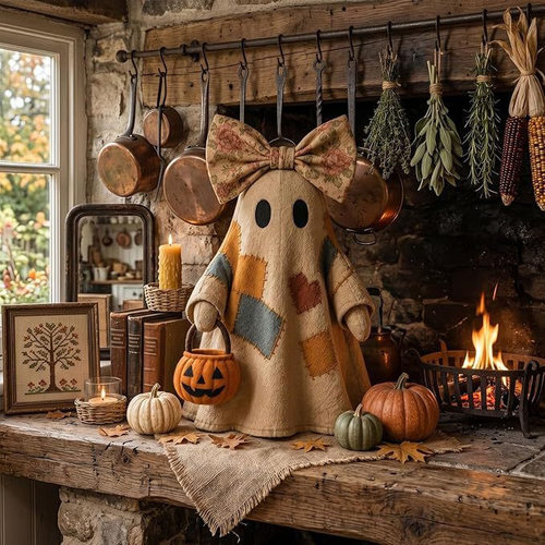 HalloweenDecor拼布鬼魂万圣节
