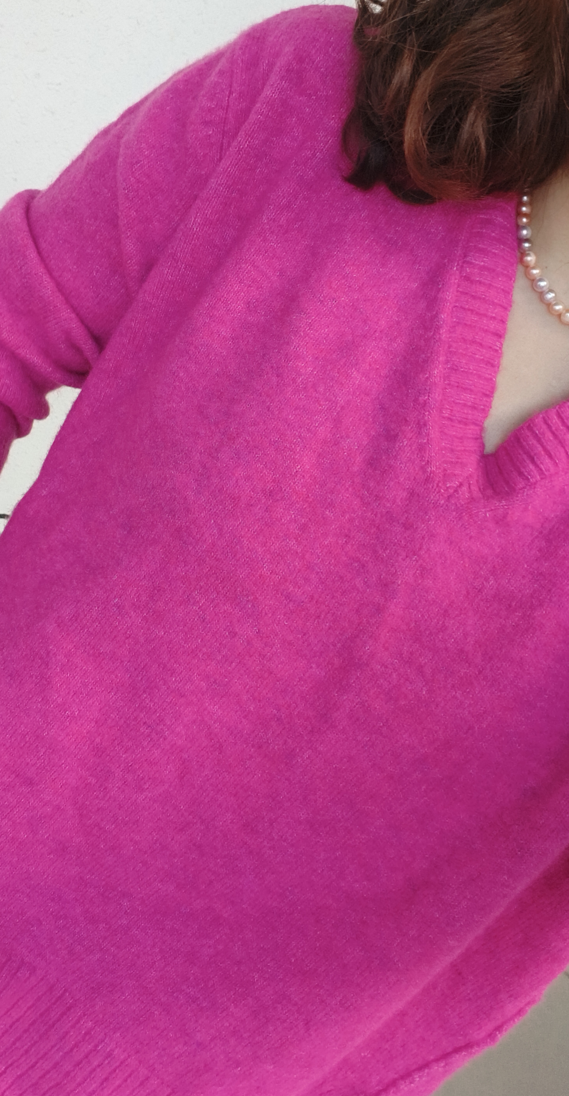 清！平替羊绒衫柔软亲肤大码女装V领针织打底衫宽松慵懒风毛衣