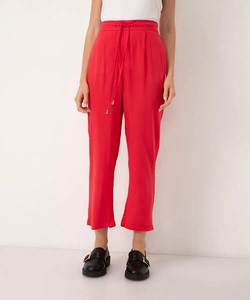 好凉快超亲肤夏天bi备通用九分女裤休闲裤宽松垂感显瘦后腰松紧腰