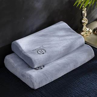 4乳胶枕套绒牛奶0x60cm一对装秋冬保暖枕头套单个记忆枕芯内胆