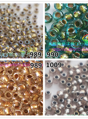 串珠法式刺绣材料日本进口TOHO米珠2mm染芯金属262/989/990/1009