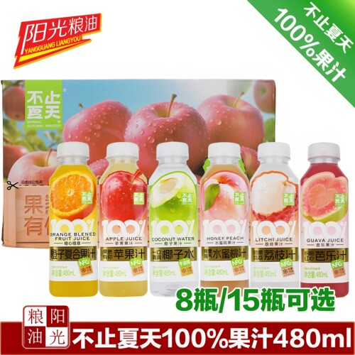 不止夏天苹果果汁480ml