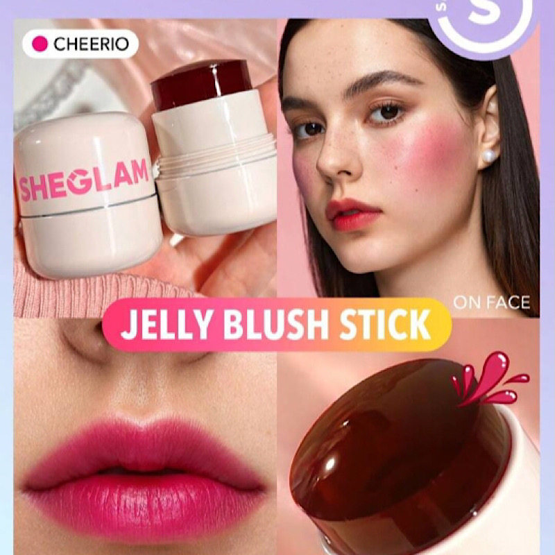 日本直邮sheglam果冻腮红唇颊两用提升气色膨胀色裸妆自然持久10g