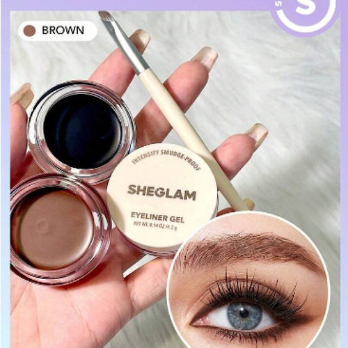 sheglam持久不晕染眼线膏棕色