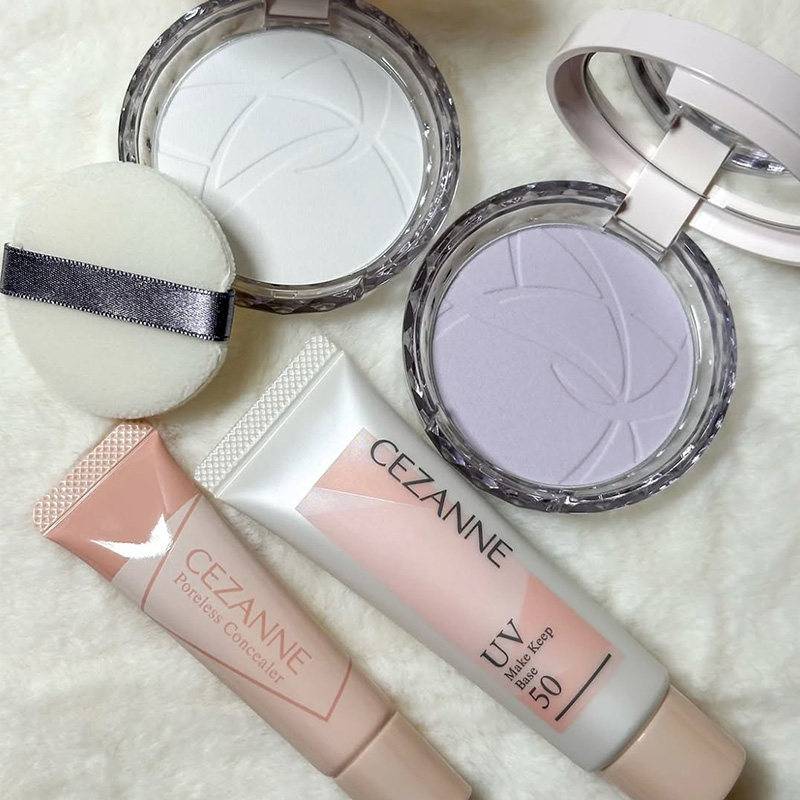 3月初发售 日本cezanne倩丽粉饼 春季新品妆前乳遮瑕定妆粉提亮