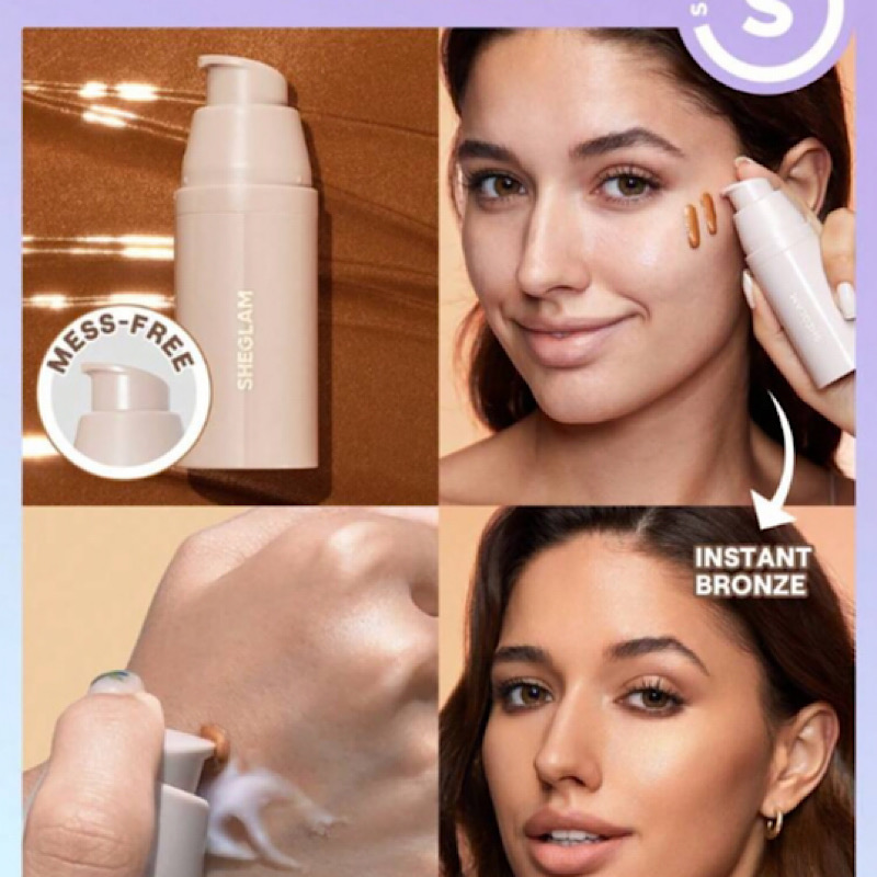 日本采购sheglam古铜精华液GloHero全脸美黑乳液修饰轮廓持久30ml