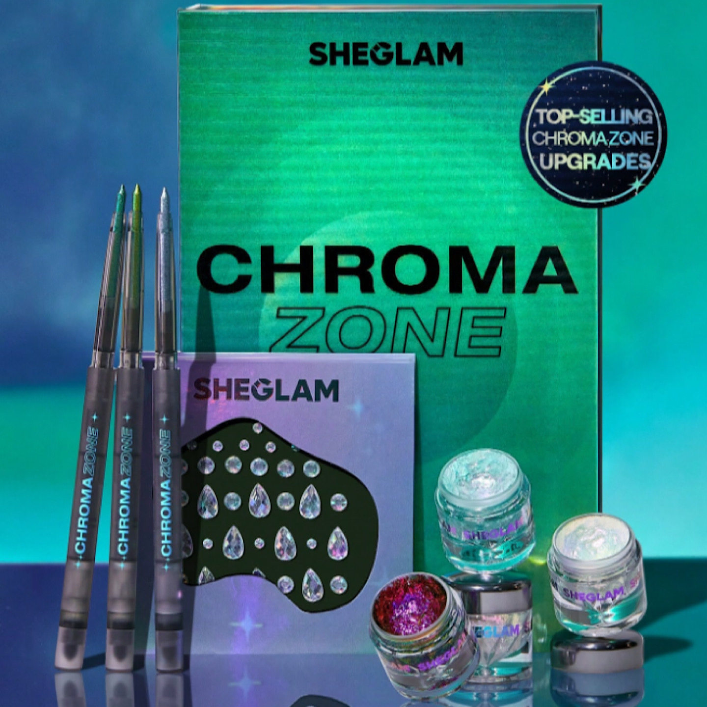 日本直邮sheglam ChromaZone系列变色龙眼线胶笔眼影三色渐变闪亮