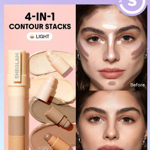 sheglam四合一高光修容笔古铜色