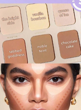 日本采购sheglam六色多用盘 修容高光腮红眼影一体自然立体20g30g