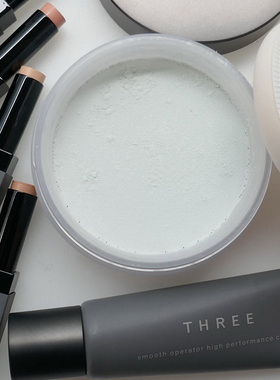 4.10发售 日本three散粉 限定清透定妆蜜粉遮瑕棒防晒隔离素颜霜