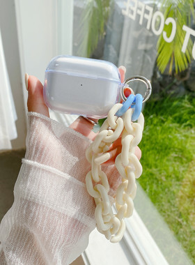 简约奶白链条适用摩登仕M600ANC蓝牙耳机保护套M600pro软m400pro