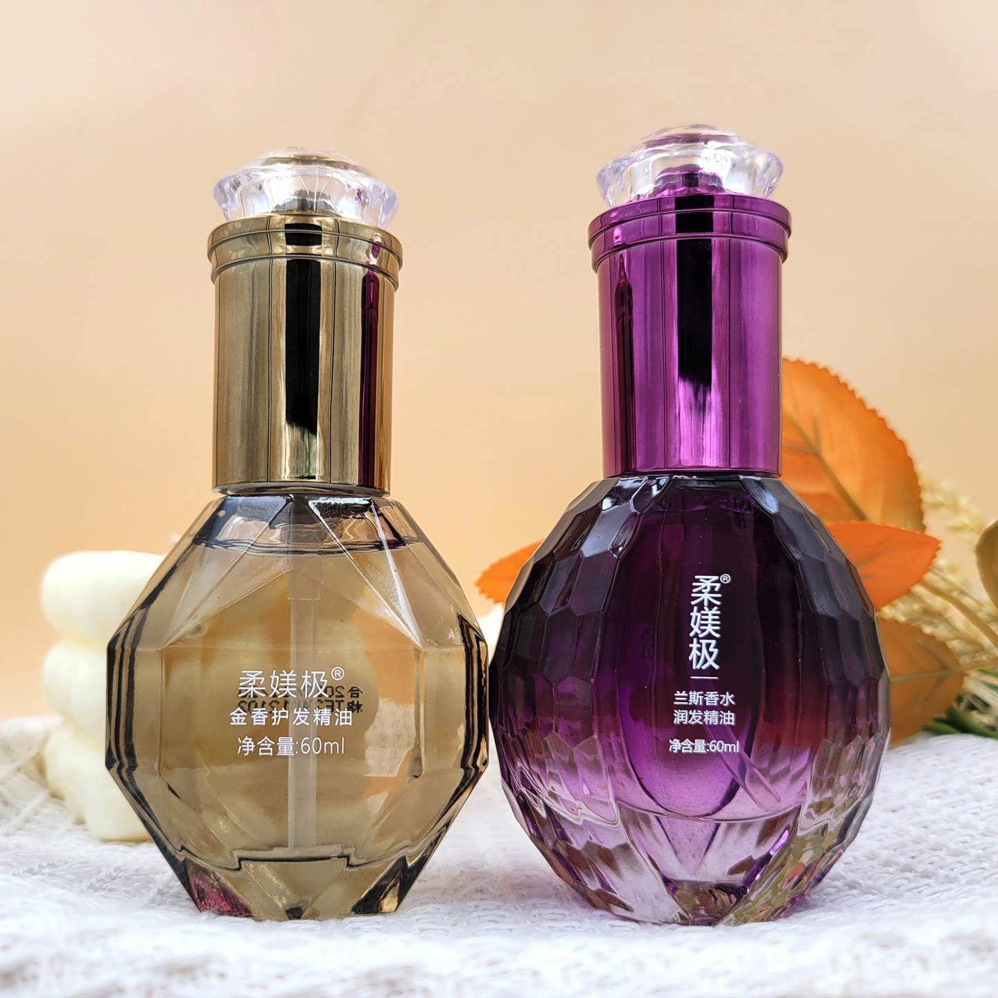 柔媄极法国兰斯香水护发精油修复干枯毛躁受损免洗持久留香金玫瑰