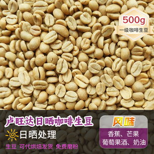 卢旺达日晒咖啡生豆基加利专业级波旁定制烘焙新产季精品生豆500g