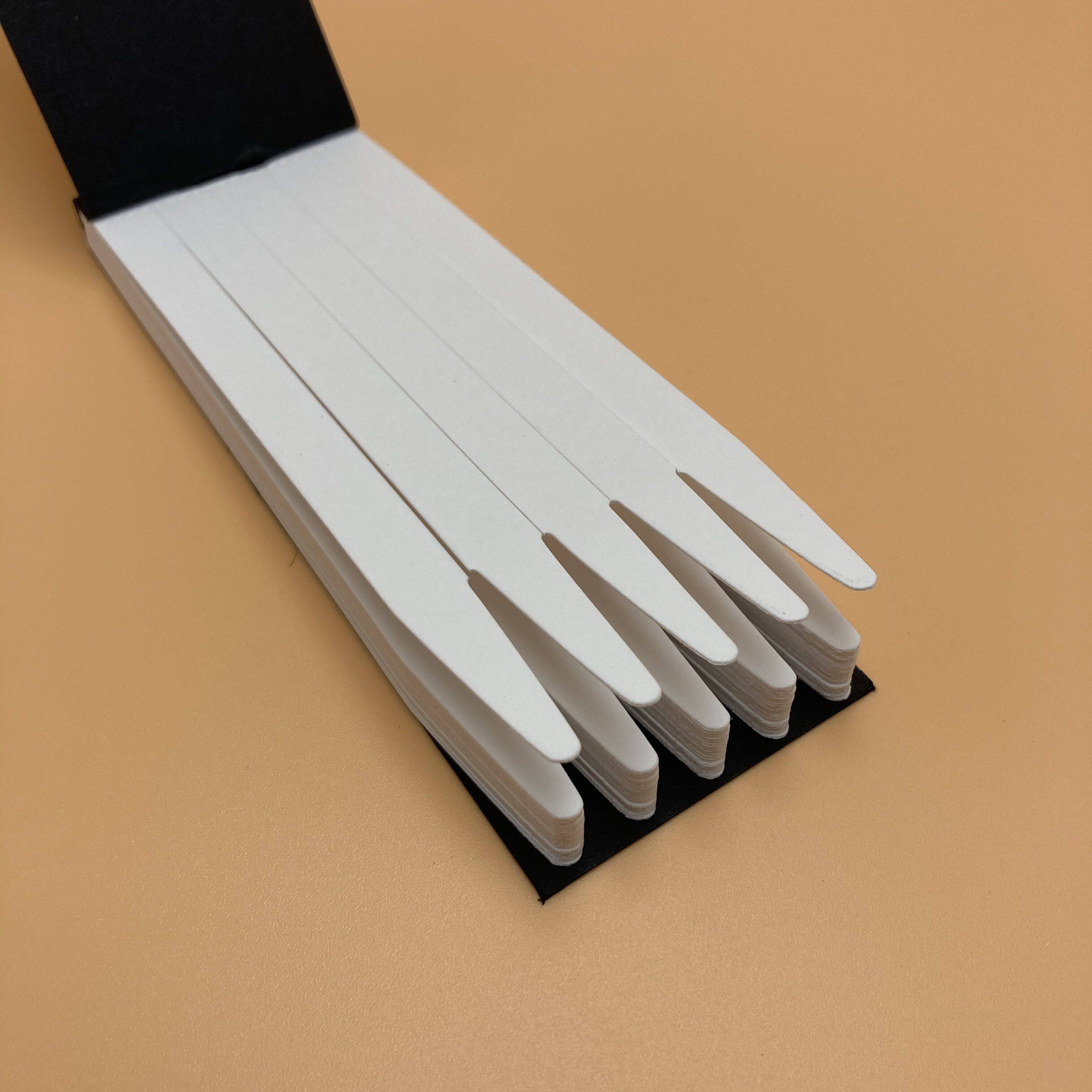 进口尖头纯棉无味空白试香纸闻香纸试香卡香水精油实验室试香本