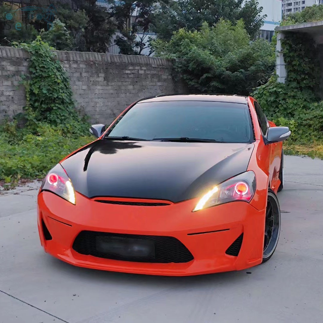 现代劳恩斯酷派b款ark款gtk前杠09至11包围酷派侧裙后唇改装保杠