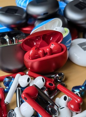 全新华为FreeBuds 4/4e充电宝左耳右耳单只耳机仓红色银色白色