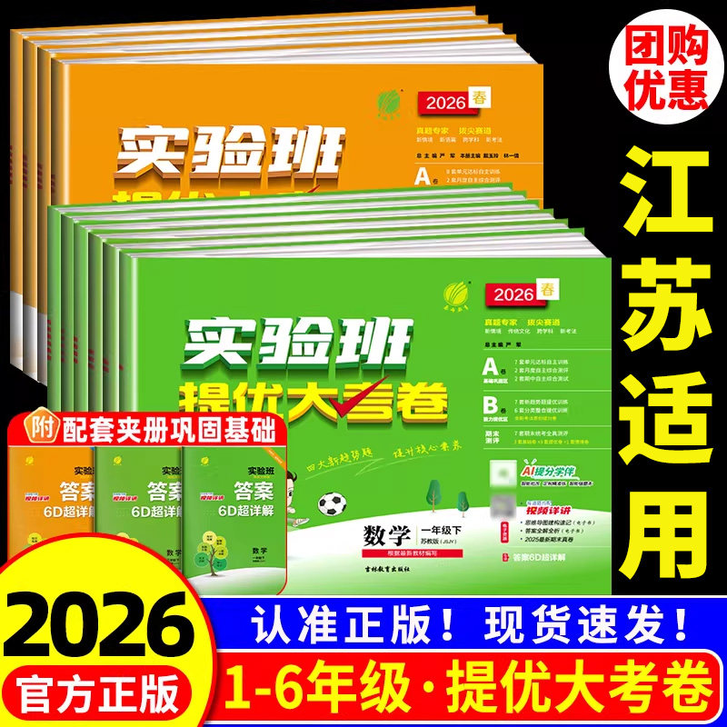 江苏适用实验班提优大考卷