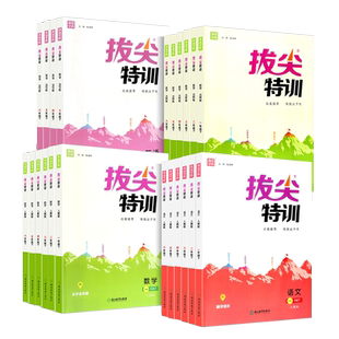 浙江适用小学拔尖特训一二三四五六年级上册下册语文数学英语人教版北师大教材同步专项提优训练题练习册一课一练必刷题课堂作业本