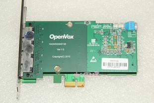 DE430E数字语音卡asterisk中继网关elastix OpenVox 4E1卡 DE430P