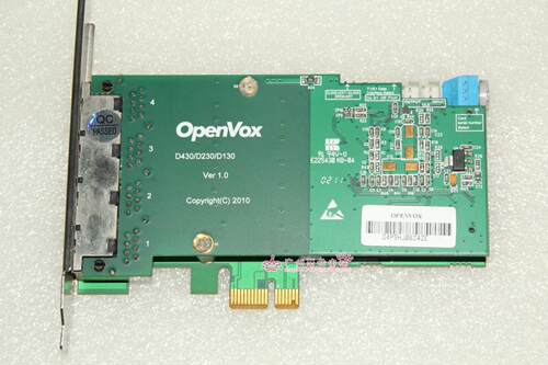 OpenVox DE430E数字语音卡asterisk中继网关elastix 4E1卡 DE430P