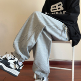 23秋冬重磅美式运动裤卫裤束脚休闲裤时尚夹标棉裤1166-p5578，男装休闲裤，星座204-1