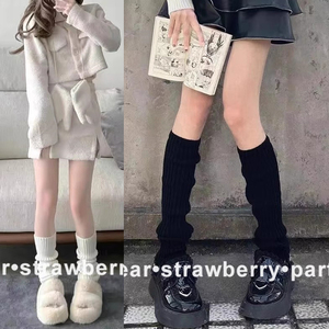原宿风文化日系jk学院风秋冬男女袜子涤棉中筒堆堆袜居家地板袜