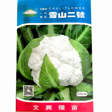 雪山2號花椰菜种子文兴高产花菜种籽春秋雪山60天70天早生花菜孑