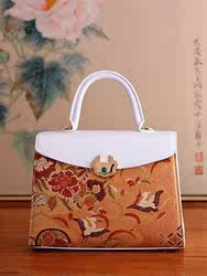 原创设计小众品牌轻奢女包唐锦包西阵织包包手提凯莉包新中式礼品