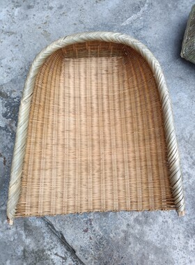 贵州纯手工编织竹编细蔑全青皮制作酒糟箕稻谷撮箕小麦油菜萁