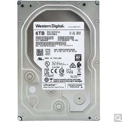 西部数据(Western Digital) 6TB SATA6Gb/s7200转256M 企业级硬盘