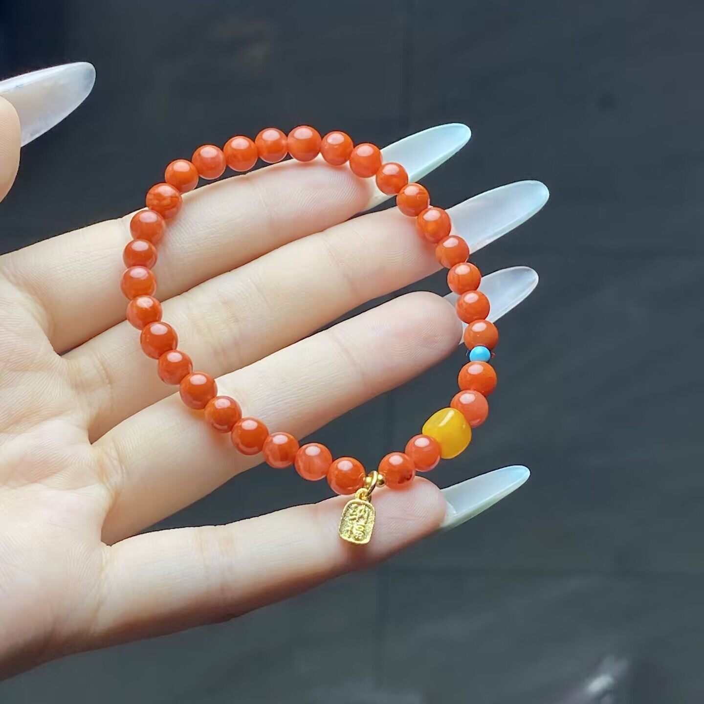 玉阅珠宝南红玛瑙新中式手链