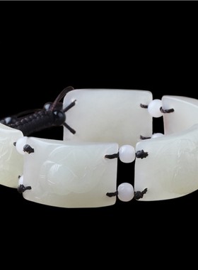 精雕玉器工艺品带证书手串包邮