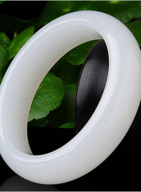 阿富汗白色送礼玉手镯