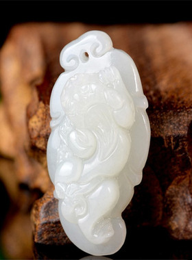 新疆和田玉貔貅吊坠男女款白玉情侣玉石项链现货全新挂件吊坠项