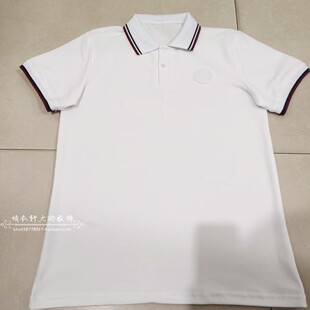 上海松江区初中小学生男女同款珠地棉校服短袖T恤Polo衫校服T可定