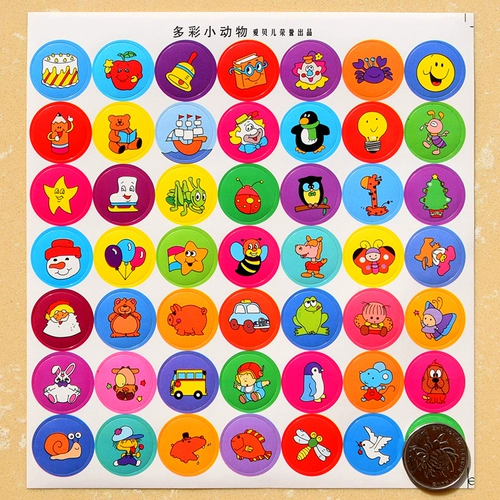 Детская награда для детского сада, наклейка, красочные мультяшные наклейки