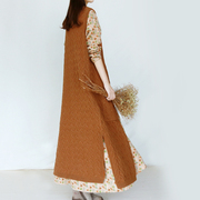 文艺无袖毛衣马甲外套女中长款秋季毛线背心针织外搭开衫宽松森系