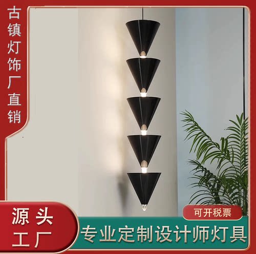 奢影意式极简床头吊灯创意个性设计师款玄关楼梯客厅背景墙吊灯