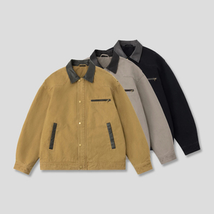 12盎司重工水洗纯棉工装牛仔夹克外套男装JK2502-P110,男装工装外套,电商D236-1（原A051-1）