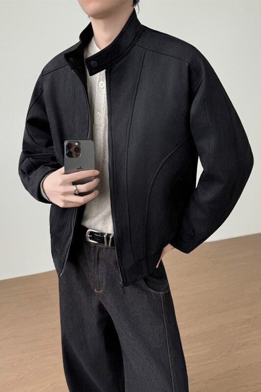 90白鸭绒麂皮绒羽绒服男士加厚夹克外套YR5001-P220,男装夹克,电商D236-1（原A051-1）