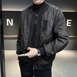 葫芦纹绗线棉服男装棒球服立领棉衣22067-P135，男装棉衣，电商D236-1（原A051-1）