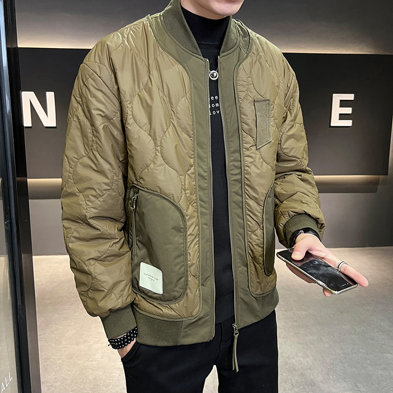 葫芦纹绗线棉服男装棒球服立领棉衣22067-P135,男装棉衣,电商D236-1（原A051-1）